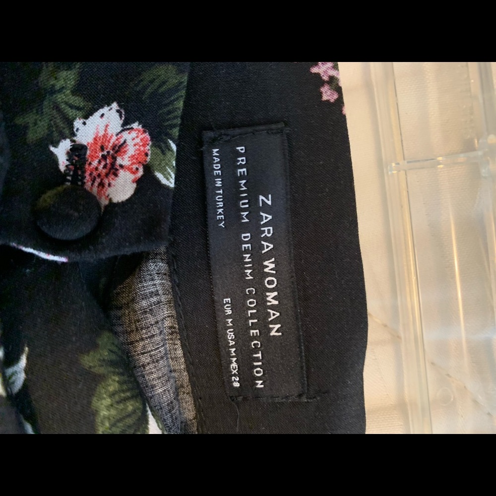 Zara Black Maxi Skirt Floral Print - Picture 6 of 6